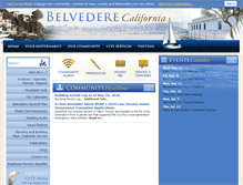 Tablet Screenshot of cityofbelvedere.org